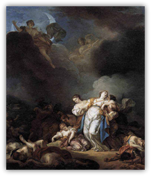 Apollon et Diane attaquant Niobé et ses enfants