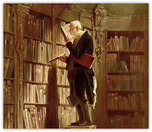 Le rat de bibliothèque de Carl Spitzweg