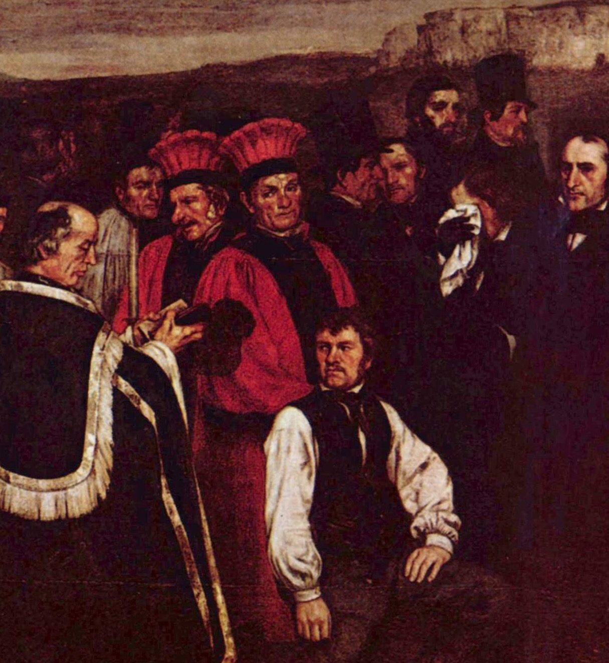 Détail du tableau de Courbet