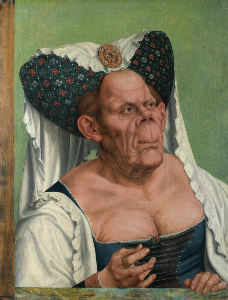 Une vieille femme grotesque