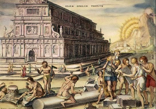Le temple d'Artémis à Éphèse