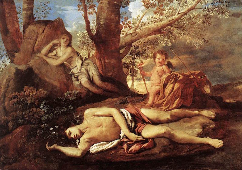 "Echo et Narcisse" de Nicolas Poussin