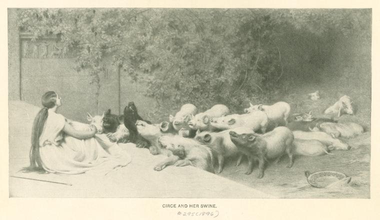"Circé et ses porcs" de Riviere Briton