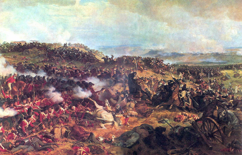 La charge des cuirassiers français à Waterloo