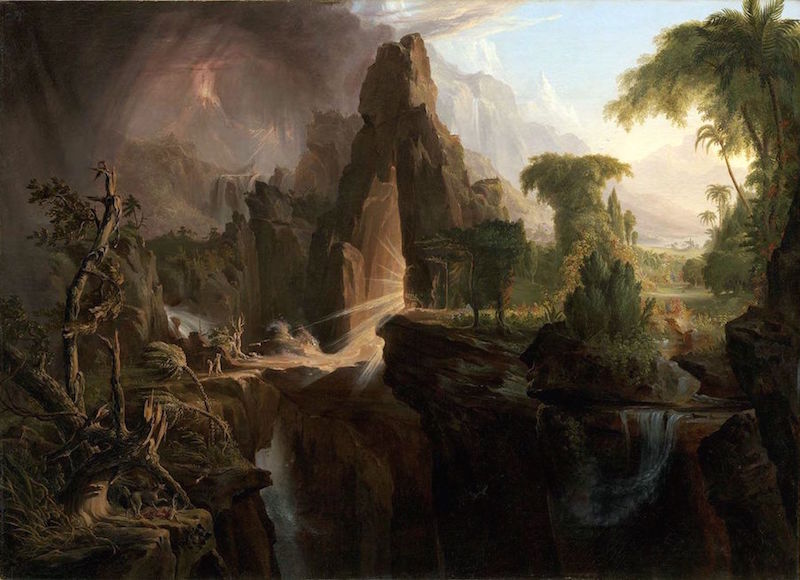 L'expulsion du jardin d'Éden par Thomas Cole