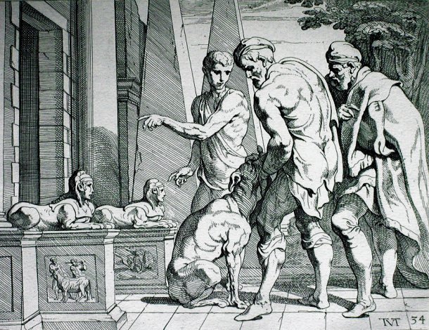 "Ulysse reconnu par son chien" de Francesco Primaticcio