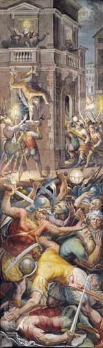 Le massacre de la Saint-Barthélemy par Giorgio Vasari