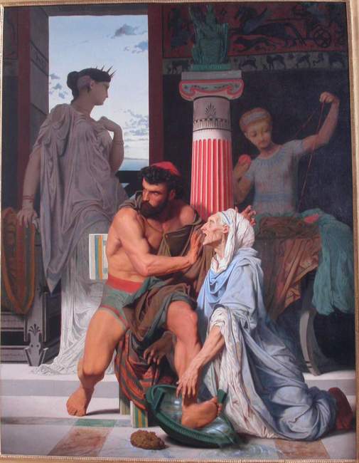 "Ulysse reconnu par Euryclée" de Gustave Boulanger