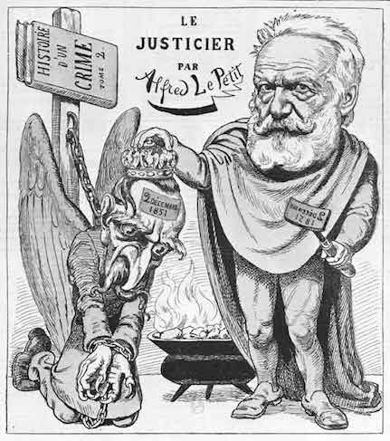 Caricature de Victor Hugo par Alfred Lepetit