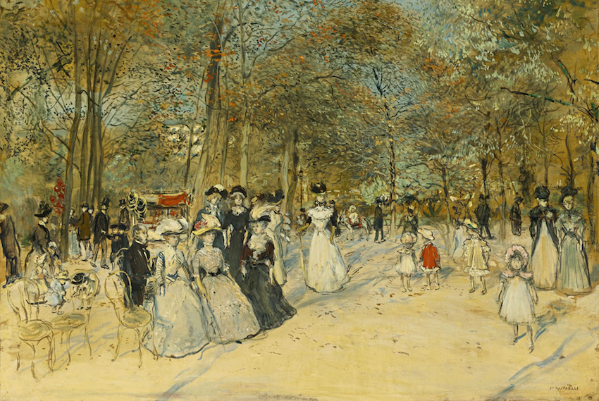 Jean François Raffaëlli Les Champs-Élysées