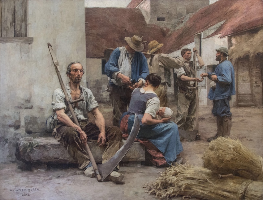 La Paye des moissonneurs (1882) de Léon Augustin Lhermitte
