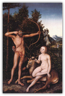 Apollon et Diane de Cranach l'aîné