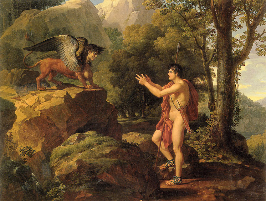 Œdipe et le Sphinx, tableau de François-Xavier Fabre