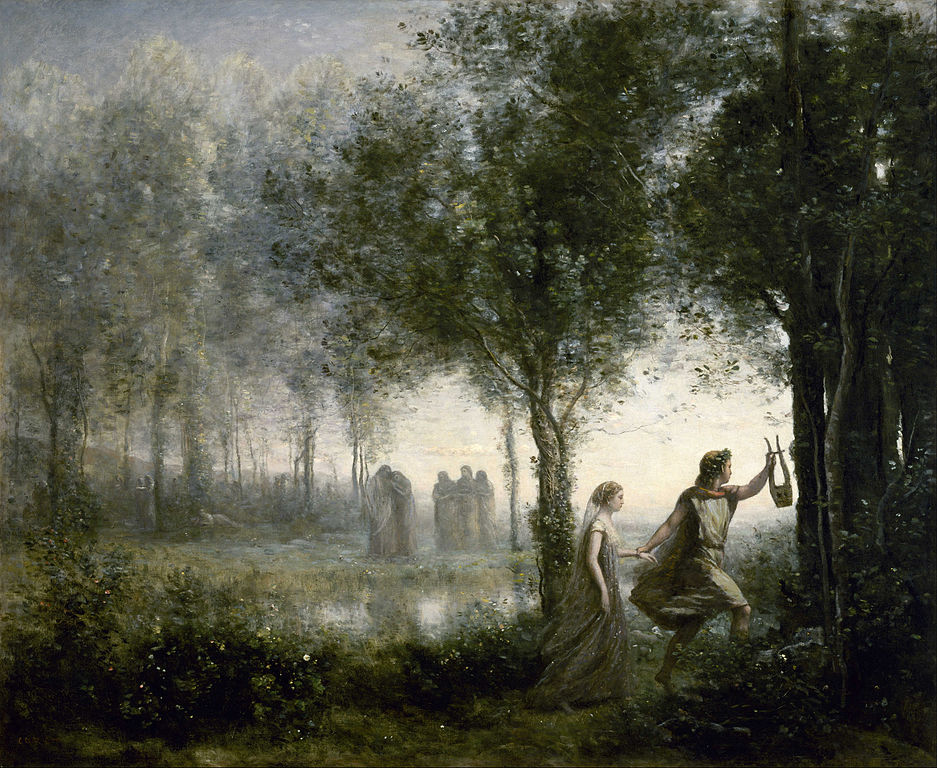 "Orphée ramenant Eurydice des enfers" de Jean-Baptiste-Camille Corot