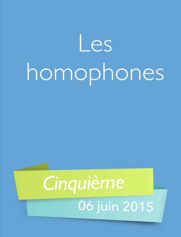 Couverture du livre sur les homophones