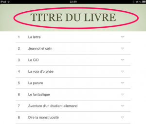 Titre du livre