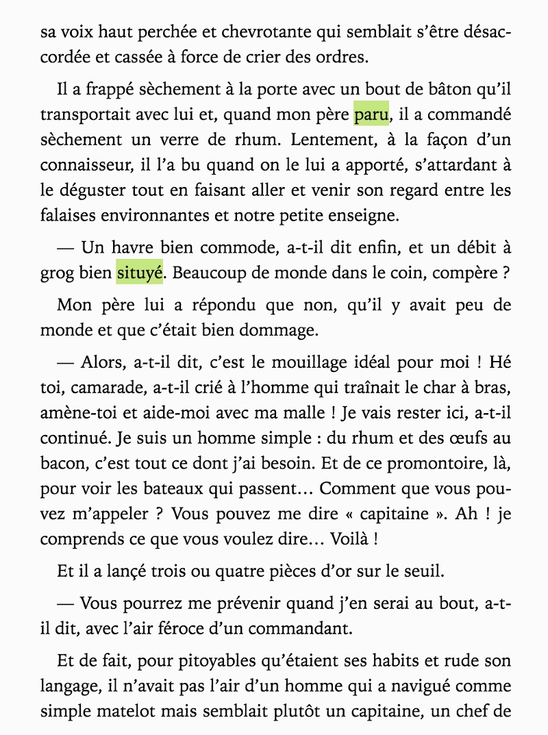 L'Île au trésor, Livre de Poche (Hachette)