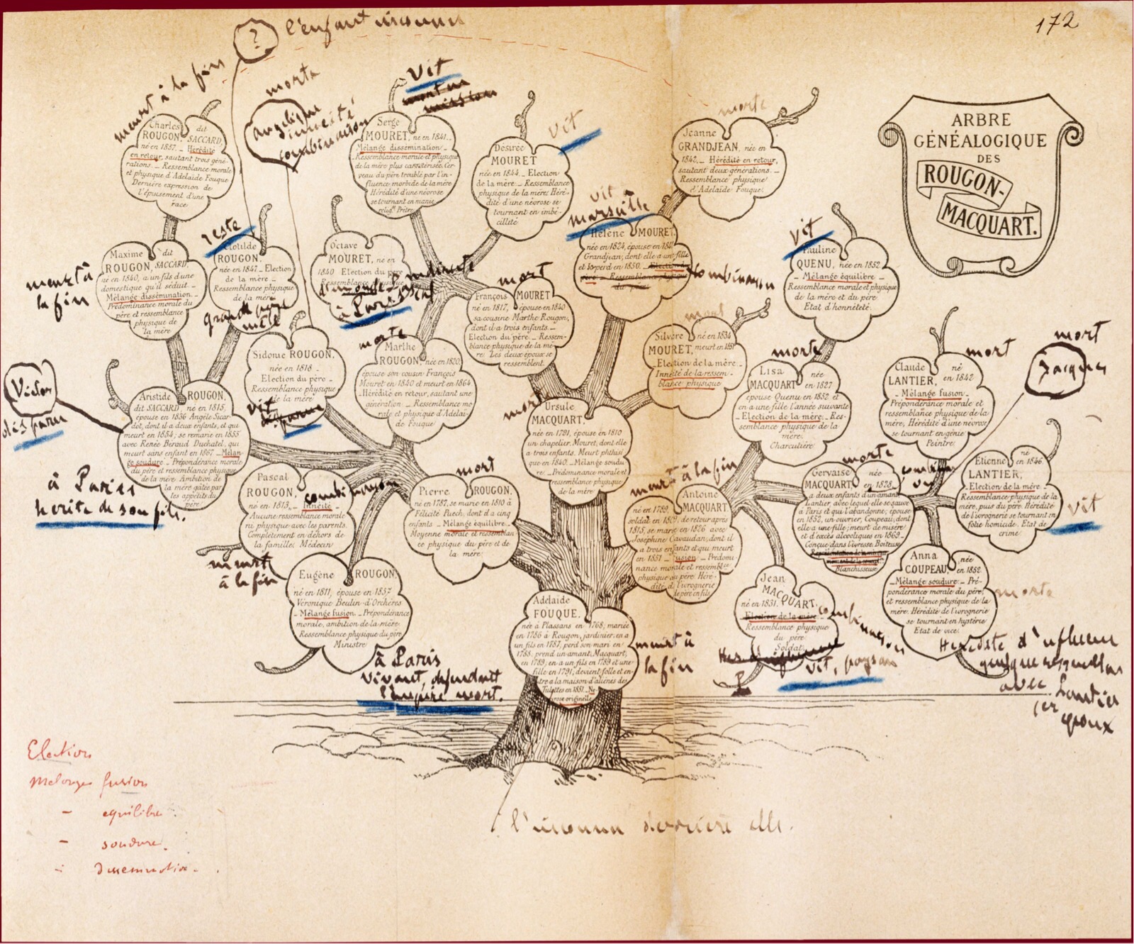 Arbre généalogique des Rougon-Macquart